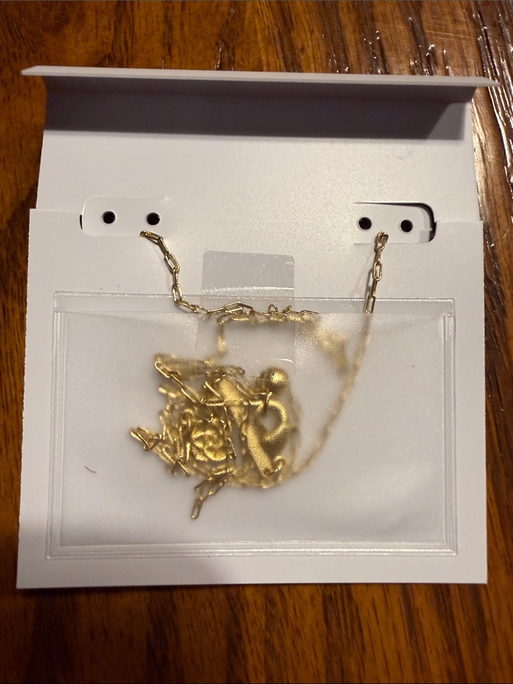 Kendra Scott Gold Pendant Necklace with Clear Stone - Picture 3 of 3